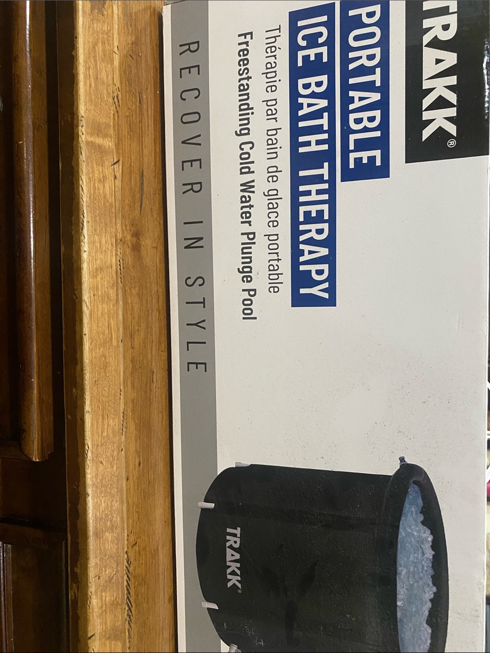 TRAKK Portable Ice Bath Therapy Tub - Black